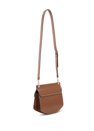 Apo-G bag Small Patent Caramel Café A6114 Ganni 